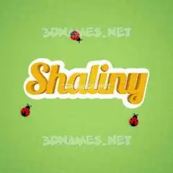 shaliny in Ladybugs style - 3D name wallpaper