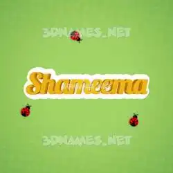 shameema in Ladybugs style - 3D name wallpaper