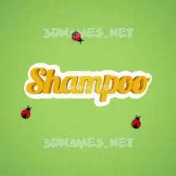 shampoo in Ladybugs style - 3D name wallpaper