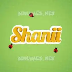shanii in Ladybugs style - 3D name wallpaper