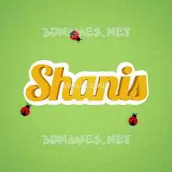 shanis in Ladybugs style - 3D name wallpaper