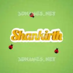 shankirth in Ladybugs style - 3D name wallpaper