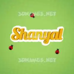shanyal in Ladybugs style - 3D name wallpaper