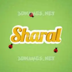 sharal in Ladybugs style - 3D name wallpaper