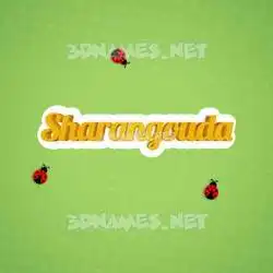 sharangouda in Ladybugs style - 3D name wallpaper
