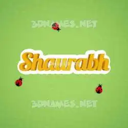shaurabh in Ladybugs style - 3D name wallpaper
