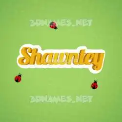 shawntey in Ladybugs style - 3D name wallpaper