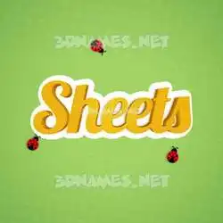 sheets in Ladybugs style - 3D name wallpaper