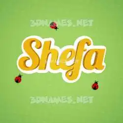 shefa in Ladybugs style - 3D name wallpaper