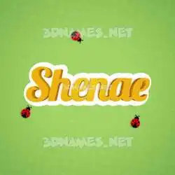 shenae in Ladybugs style - 3D name wallpaper