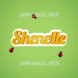 shenelle in Ladybugs style - 3D name wallpaper