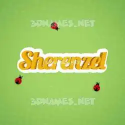 sherenzel in Ladybugs style - 3D name wallpaper