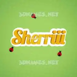 sherriii in Ladybugs style - 3D name wallpaper