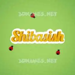 shibasish in Ladybugs style - 3D name wallpaper