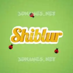 shiblur in Ladybugs style - 3D name wallpaper