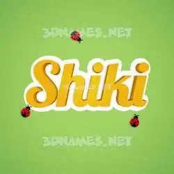 shiki in Ladybugs style - 3D name wallpaper
