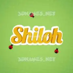 shiloh in Ladybugs style - 3D name wallpaper