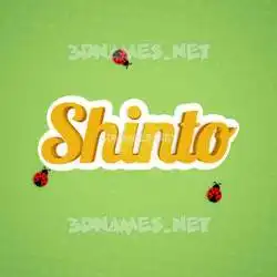 shinto in Ladybugs style - 3D name wallpaper