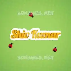 shiv kumar in Ladybugs style - 3D name wallpaper