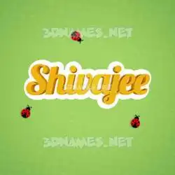 shivajee in Ladybugs style - 3D name wallpaper