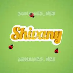 shivany in Ladybugs style - 3D name wallpaper