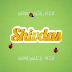 shivdas in Ladybugs style - 3D name wallpaper