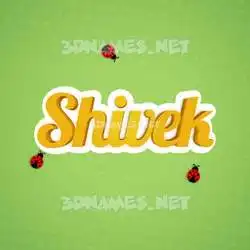 shivek in Ladybugs style - 3D name wallpaper