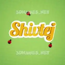 shivtej in Ladybugs style - 3D name wallpaper