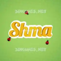 shma in Ladybugs style - 3D name wallpaper