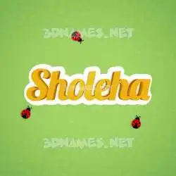 sholeha in Ladybugs style - 3D name wallpaper