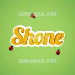 shone in Ladybugs style - 3D name wallpaper