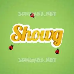 showg in Ladybugs style - 3D name wallpaper