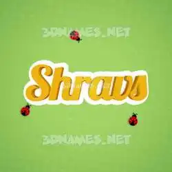 shravs in Ladybugs style - 3D name wallpaper