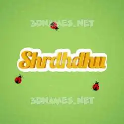 shrdhdhu in Ladybugs style - 3D name wallpaper