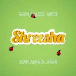 shreesha in Ladybugs style - 3D name wallpaper