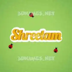 shreetam in Ladybugs style - 3D name wallpaper