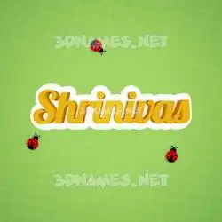 shrinivas in Ladybugs style - 3D name wallpaper