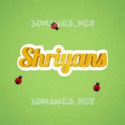 shriyans in Ladybugs style - 3D name wallpaper