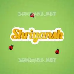 shriyansh in Ladybugs style - 3D name wallpaper