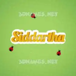 siddartha in Ladybugs style - 3D name wallpaper