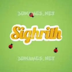 sighrith in Ladybugs style - 3D name wallpaper