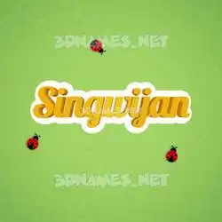 singwijan in Ladybugs style - 3D name wallpaper