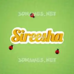 sireesha in Ladybugs style - 3D name wallpaper