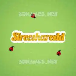 sireesharedd in Ladybugs style - 3D name wallpaper