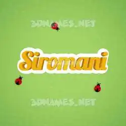 siromani in Ladybugs style - 3D name wallpaper