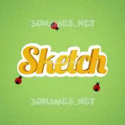 sketch in Ladybugs style - 3D name wallpaper