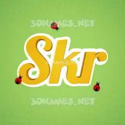 skr in Ladybugs style - 3D name wallpaper