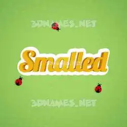 smalled in Ladybugs style - 3D name wallpaper