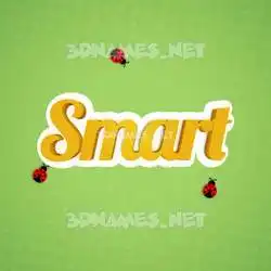 smart in Ladybugs style - 3D name wallpaper