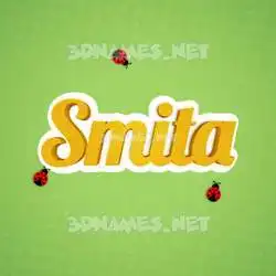smita in Ladybugs style - 3D name wallpaper